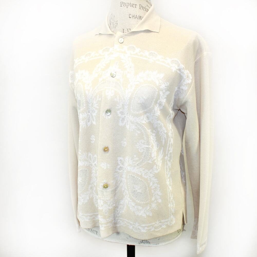 Antipast Aristan's Gifty Vintage Cotton Blend Floral Button Cottagecore Size 1/M